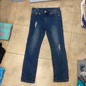 Boys ripped True Religion jeans